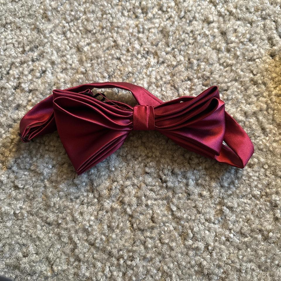 Red Bow Tie With Clip