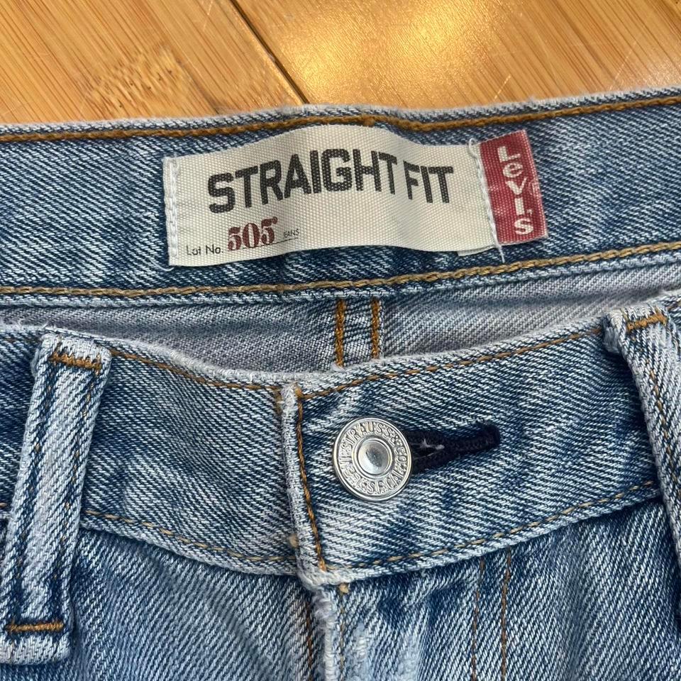 Levis 505 Blue Denim Jeans 03c2 3