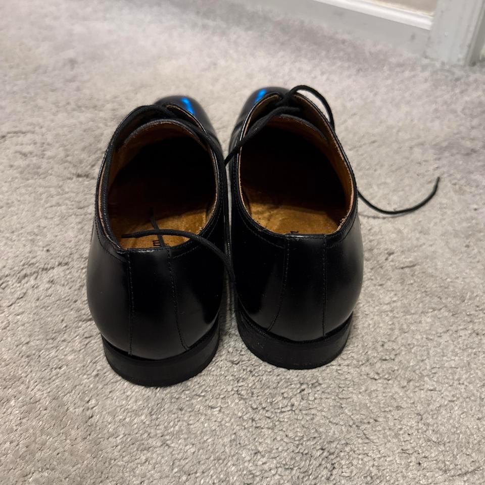 Worn Black Leather Florsheim Shoe D249 3