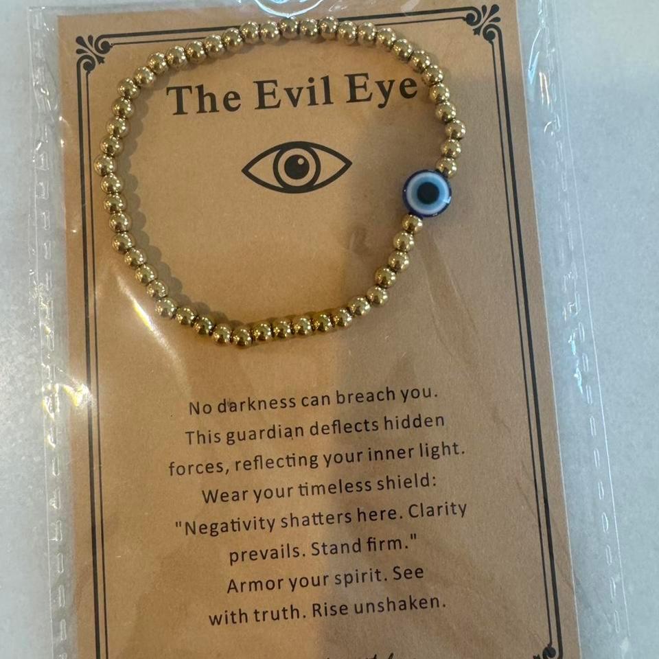 Gold Evil Eye Bracelet With 844d