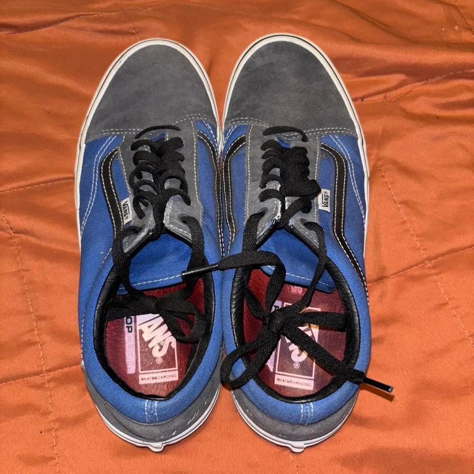 Blue And Grey Supreme Vans