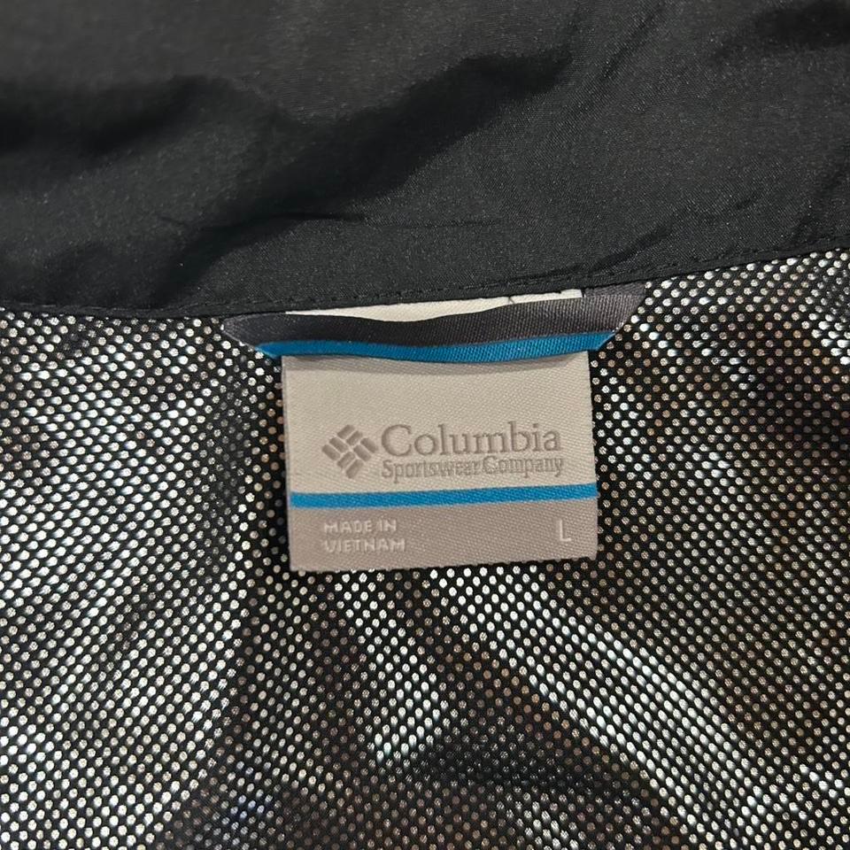 Mens Columbia Black Windbreaker Jacket 6201 2