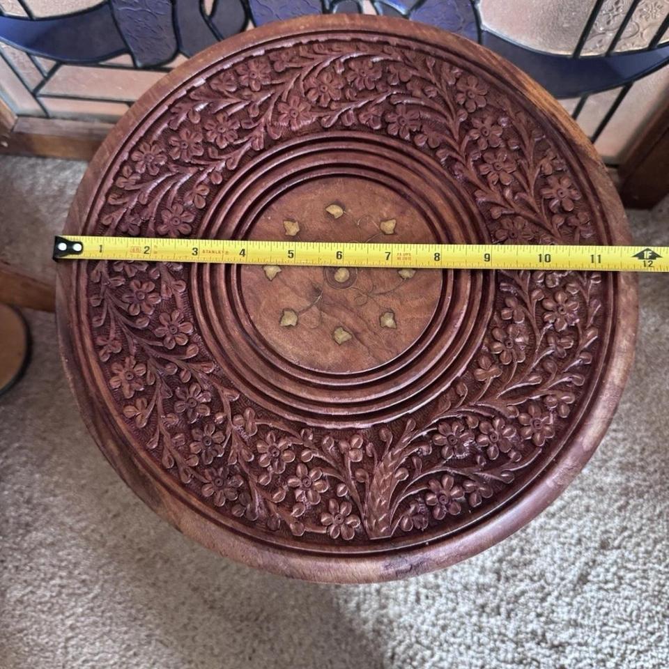 Vintage Indian Hand Carved Wooden 8fd8 4