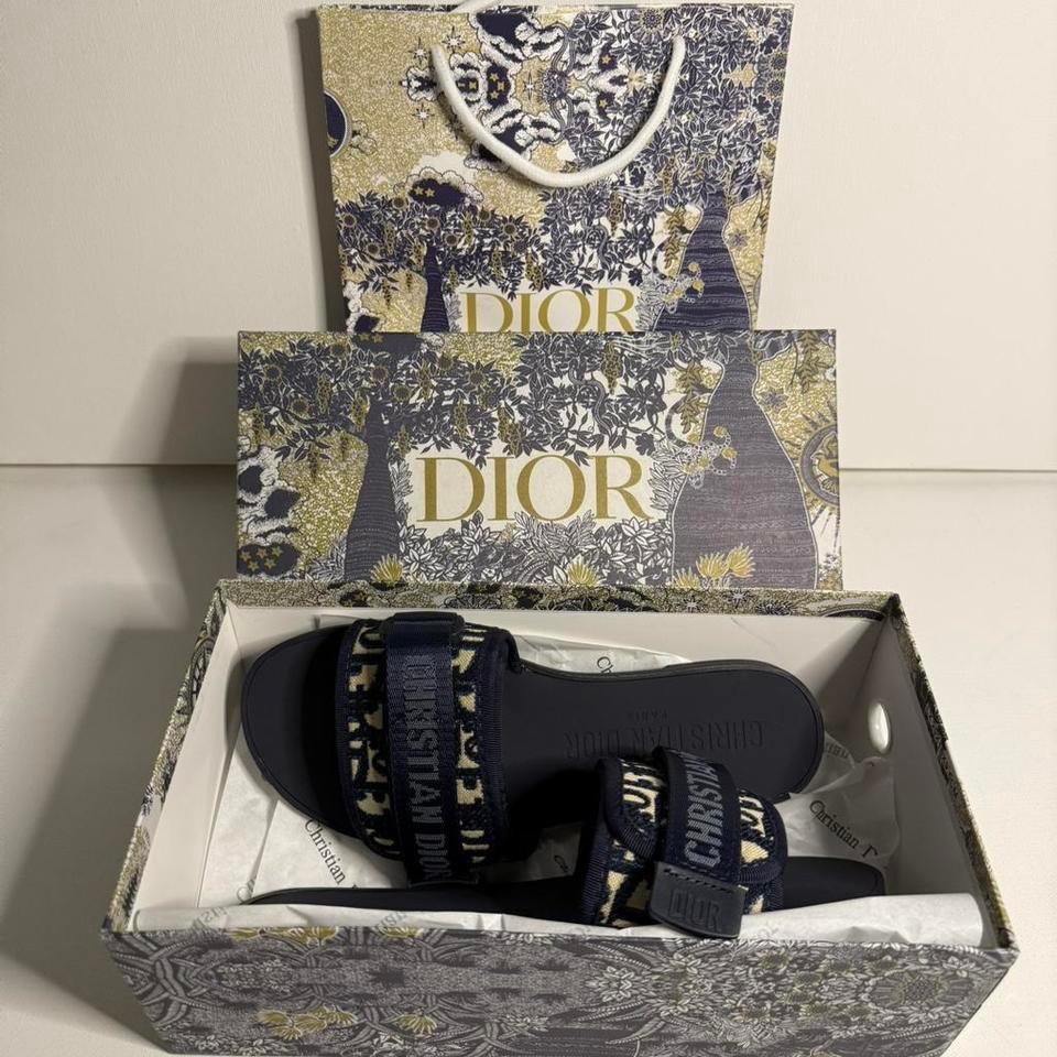 Christian Dior Navy Blue Slides 1a06 5