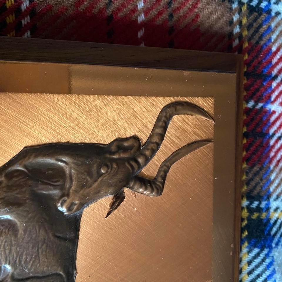 1990s African Safari Bronze Sculpture 75e7 3