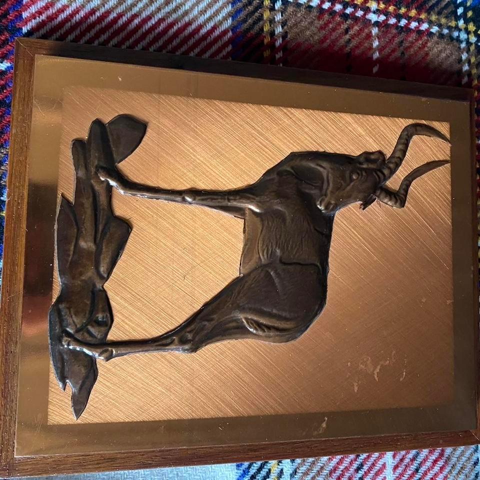 1990s African Safari Bronze Sculpture 75e7 7
