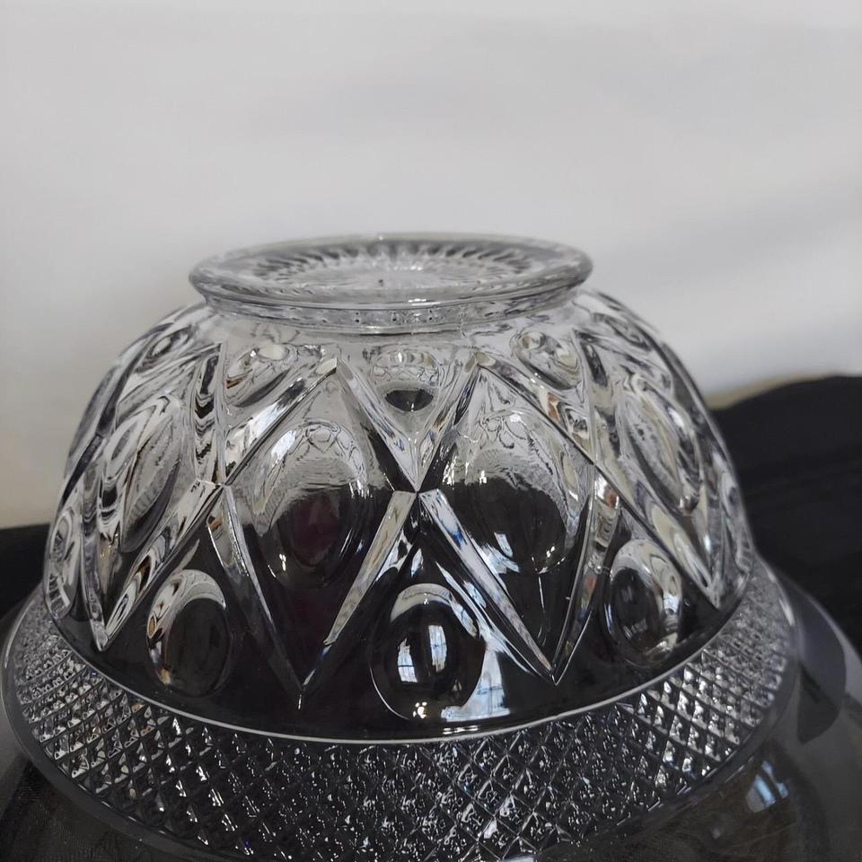 Crystal Glass Footed Punch Bowl Df0d 8