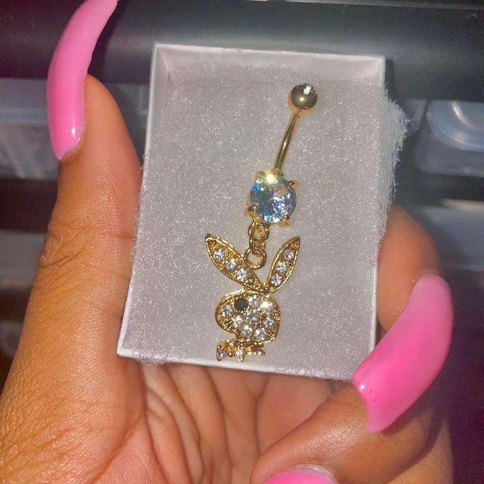 Gold Playboy Bunny Diamond Belly A767 4