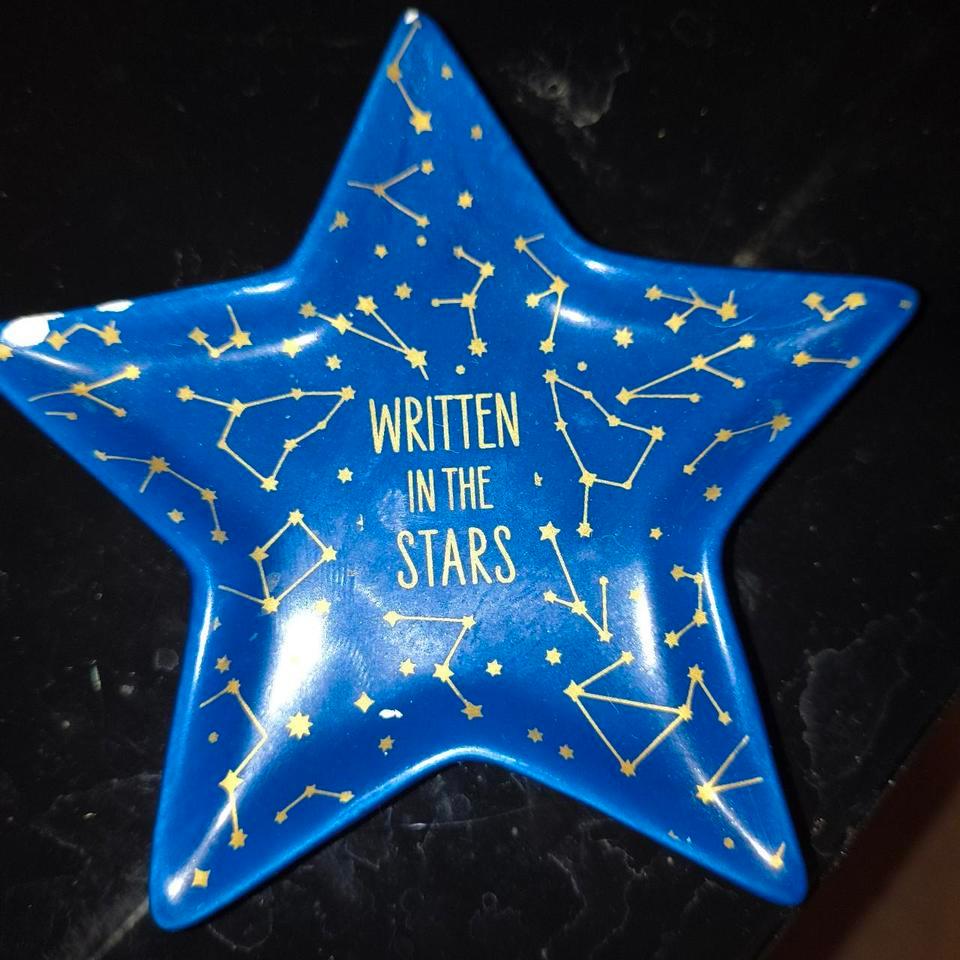 Star Shaped Ceramic Dish Navy