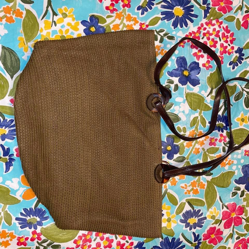 Brown Ribbed Tote Bag Ribbed Ca58