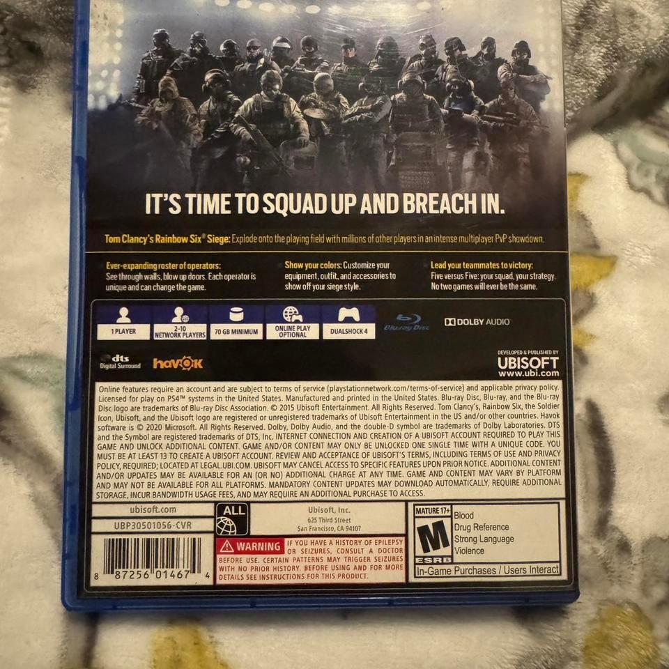 Rainbow Six Siege Ps4 Game 2