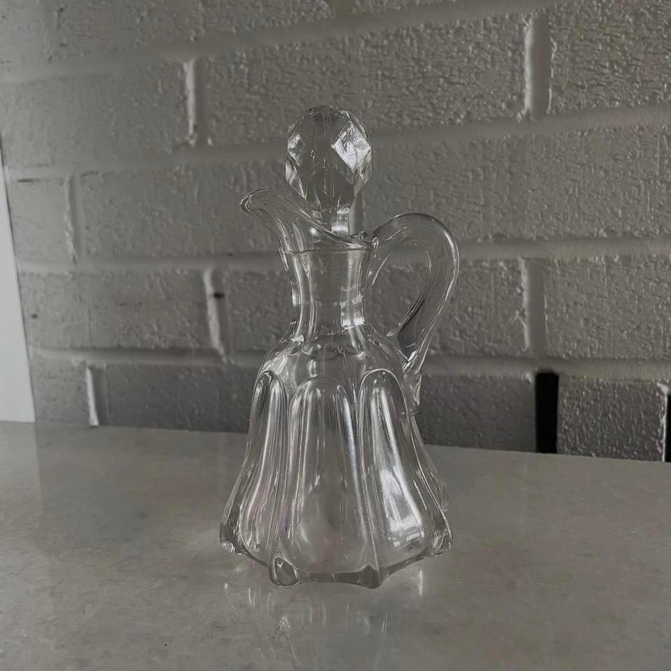 Antique Cruet Sherry Vinegar And 7