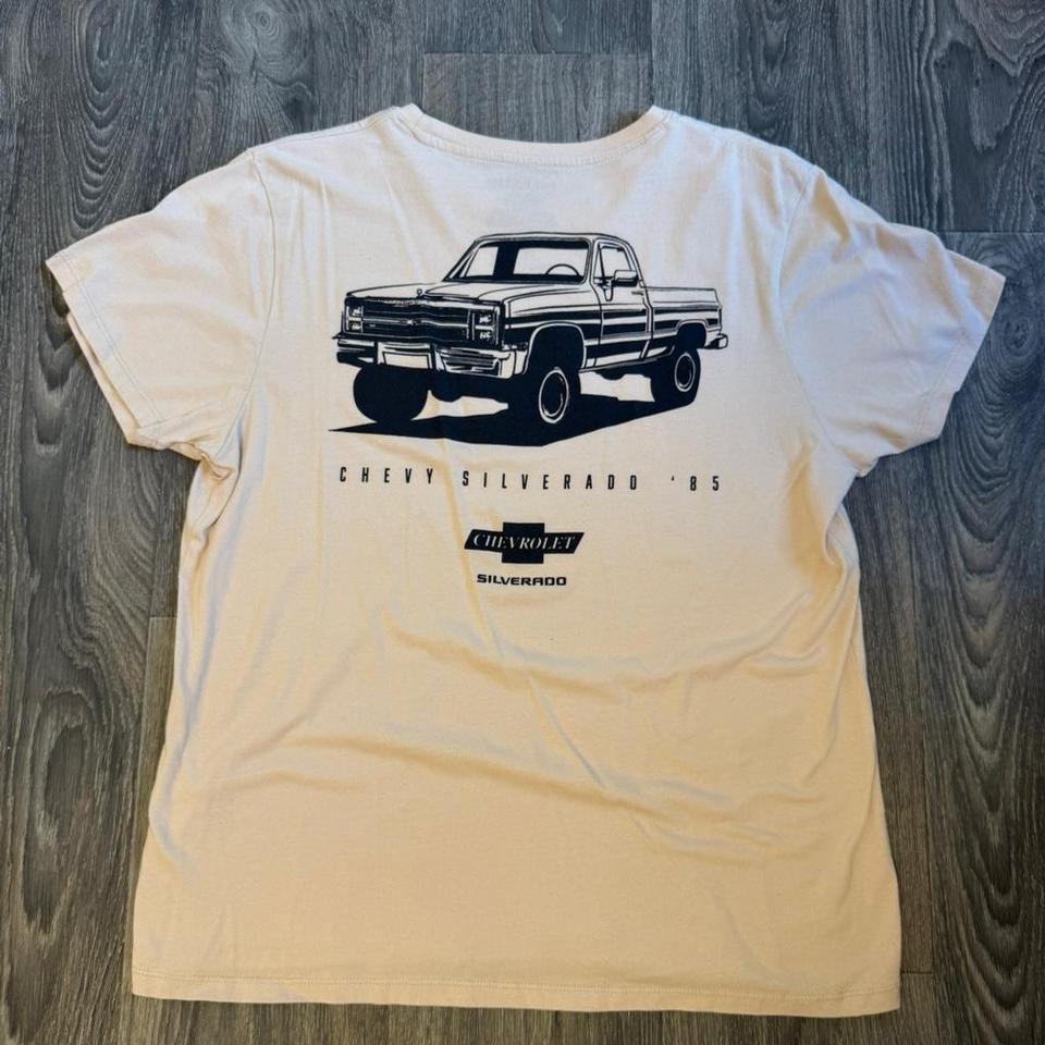 Cream Chevrolet Silverado 85 Graphic E09a 3