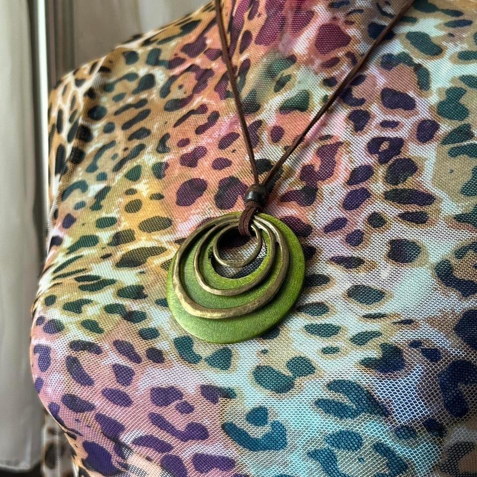 Hand Made Green Bohemian Spiral 200d 8