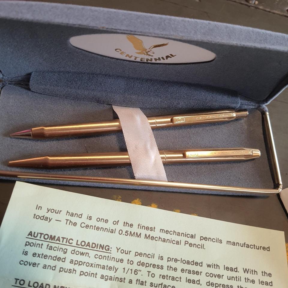 Vintage Centennial Gold Tone Pen 13c3 2