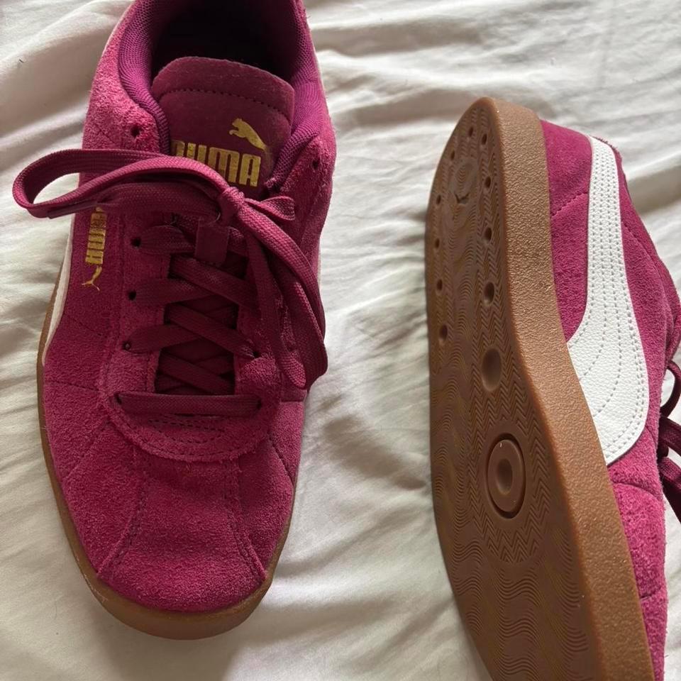 Puma Pink Suede Trainers Sneakers Ac55 2