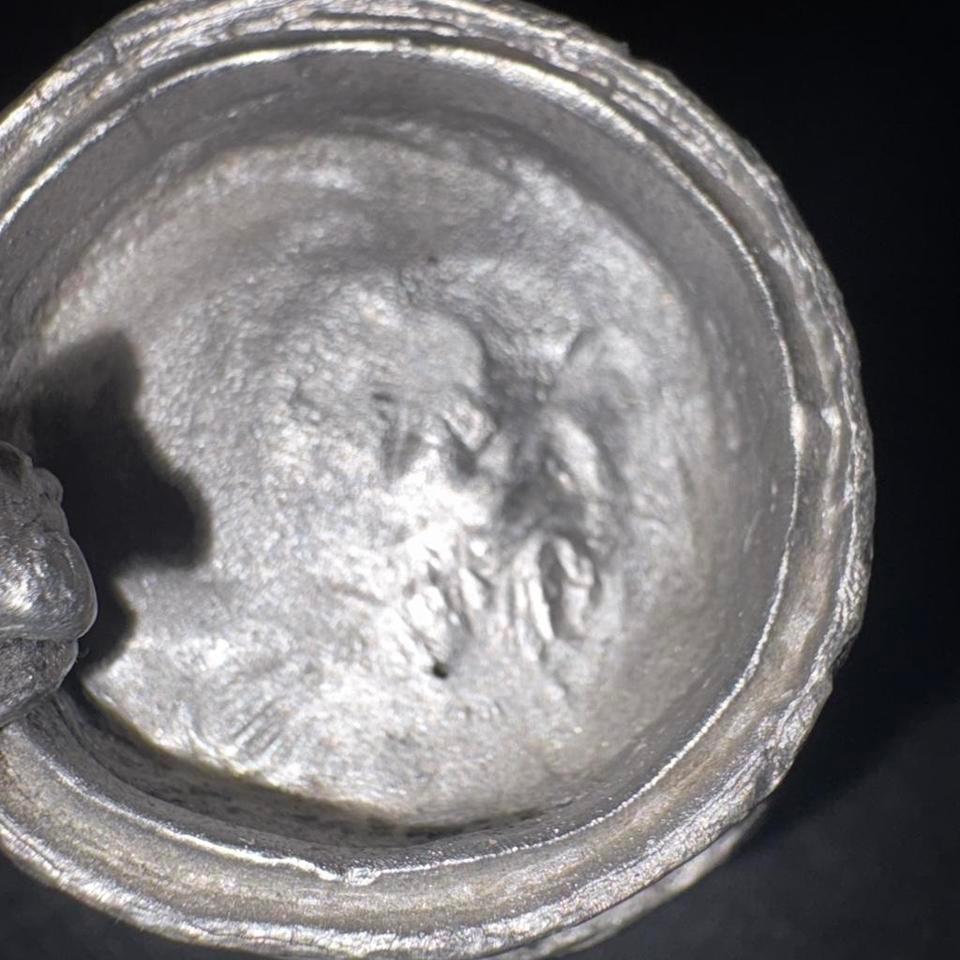 Solid Vintage Pewter Barrel With 2
