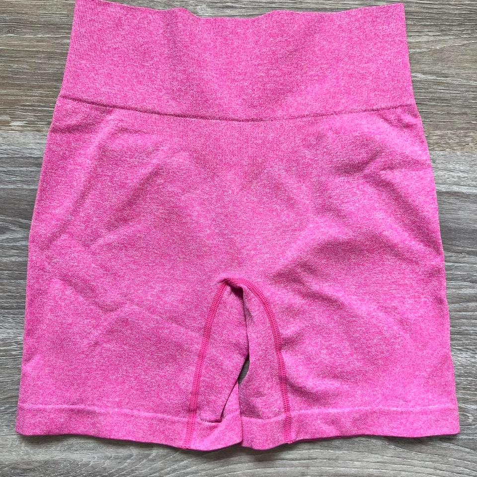Pink High Waisted Bike Shorts Activewear Caee 2