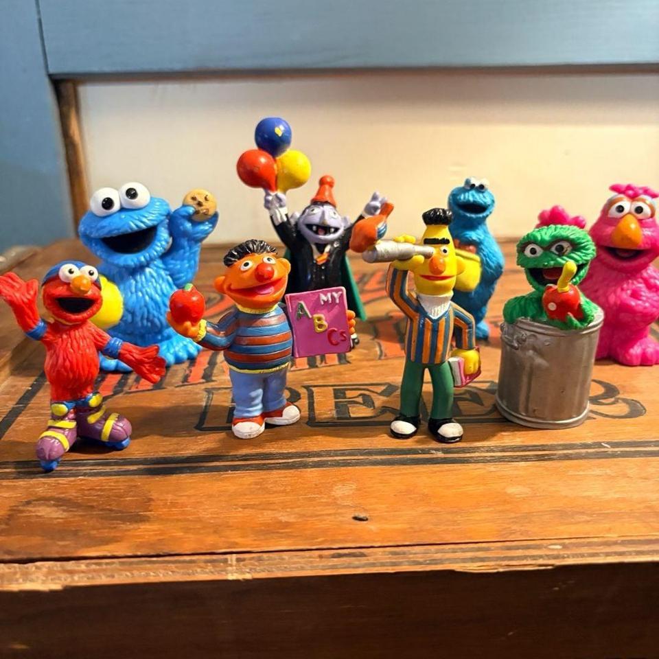Vintage Mixed Sesame Street Pvc 7ccd