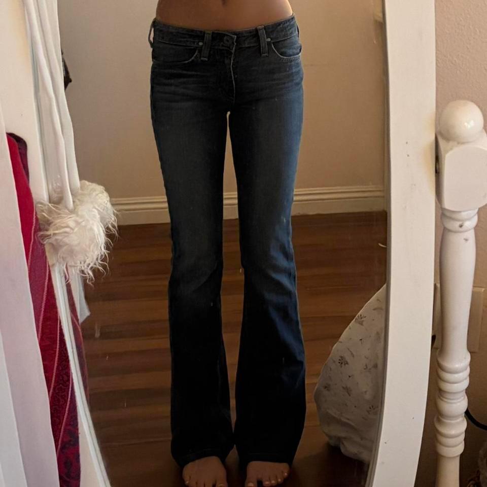 Ag Blue Mid Rise Bootcut Jeans Beb6