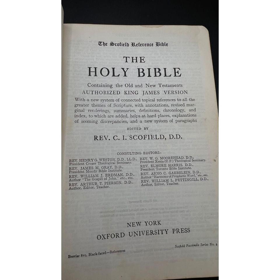 The Scofield Reference Bible Leather Ded2 5