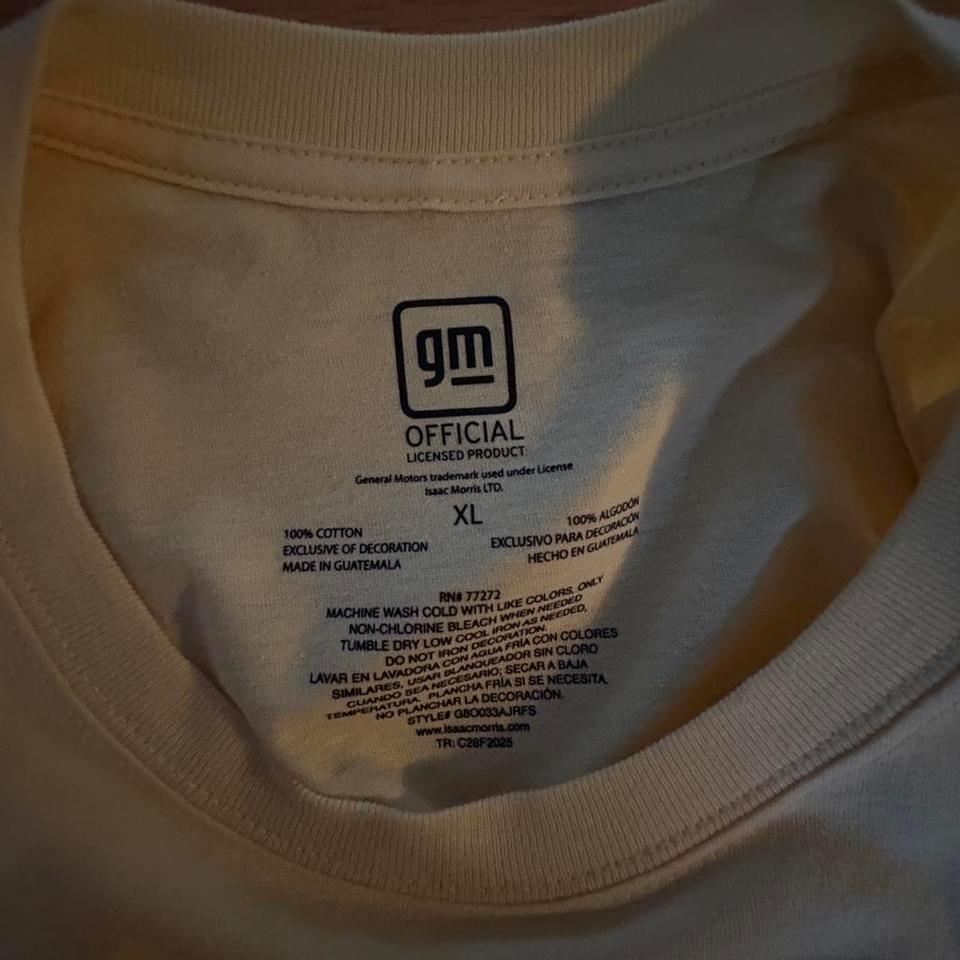 Chevrolet 1969 White Cotton T Shirt B291 4