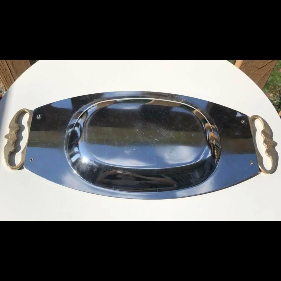 Kromex Stainless Steel Serving Tray 2