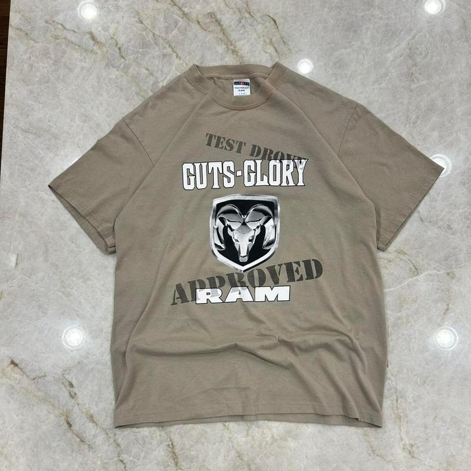 Y2k Dodge Ram Brown T Shirt A3ba