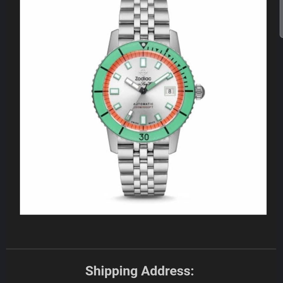 Zodiac Sea Wolf Watermelon Dial A9ea