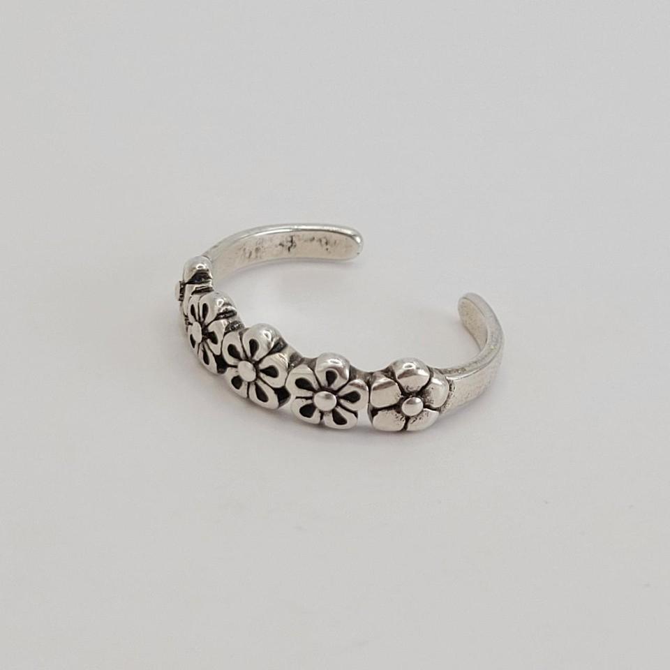 Vintage 925 Sterling Silver Floral 1d80 4