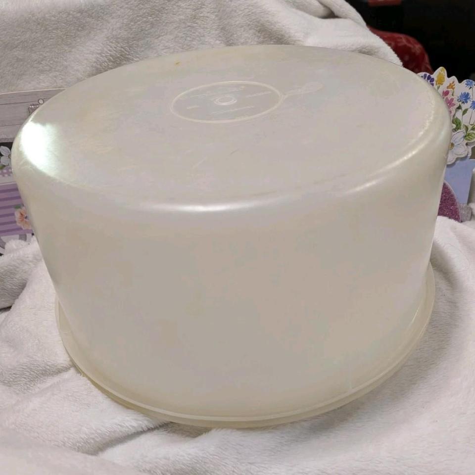Vintage Tupperware Cake Large Storage 7b05