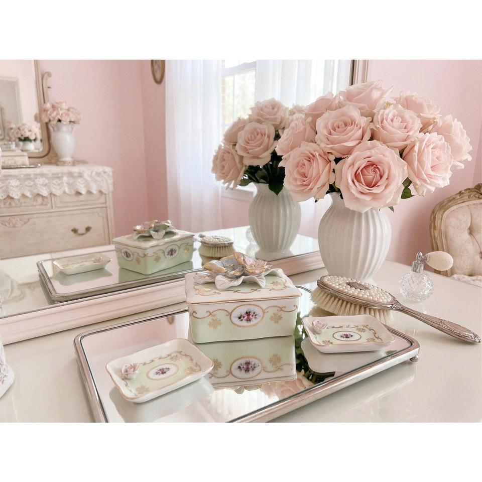 This Beautiful 3 Piece Vintage Dresser 874c