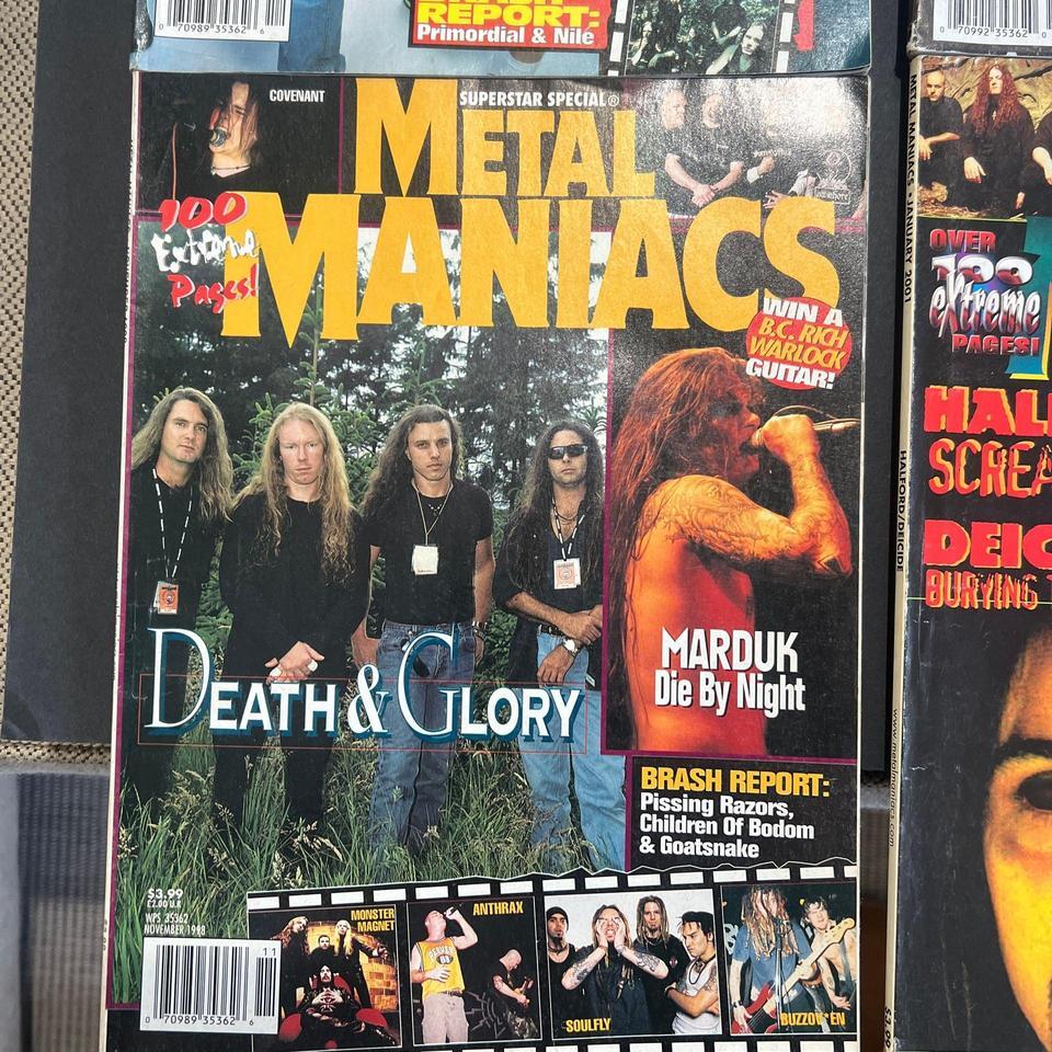 Vtg Metal Maniacs Music Magazines 784b 2