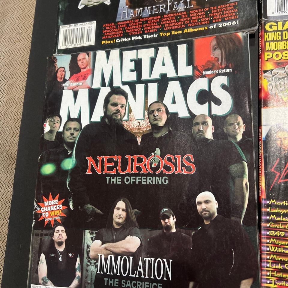 Vintage Metal Maniacs Magazines 1990s A353 4