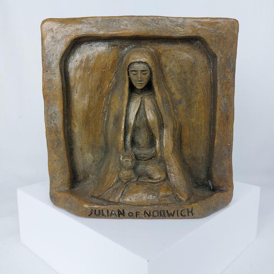 Vintage Julian Of Norwich Statue 9831