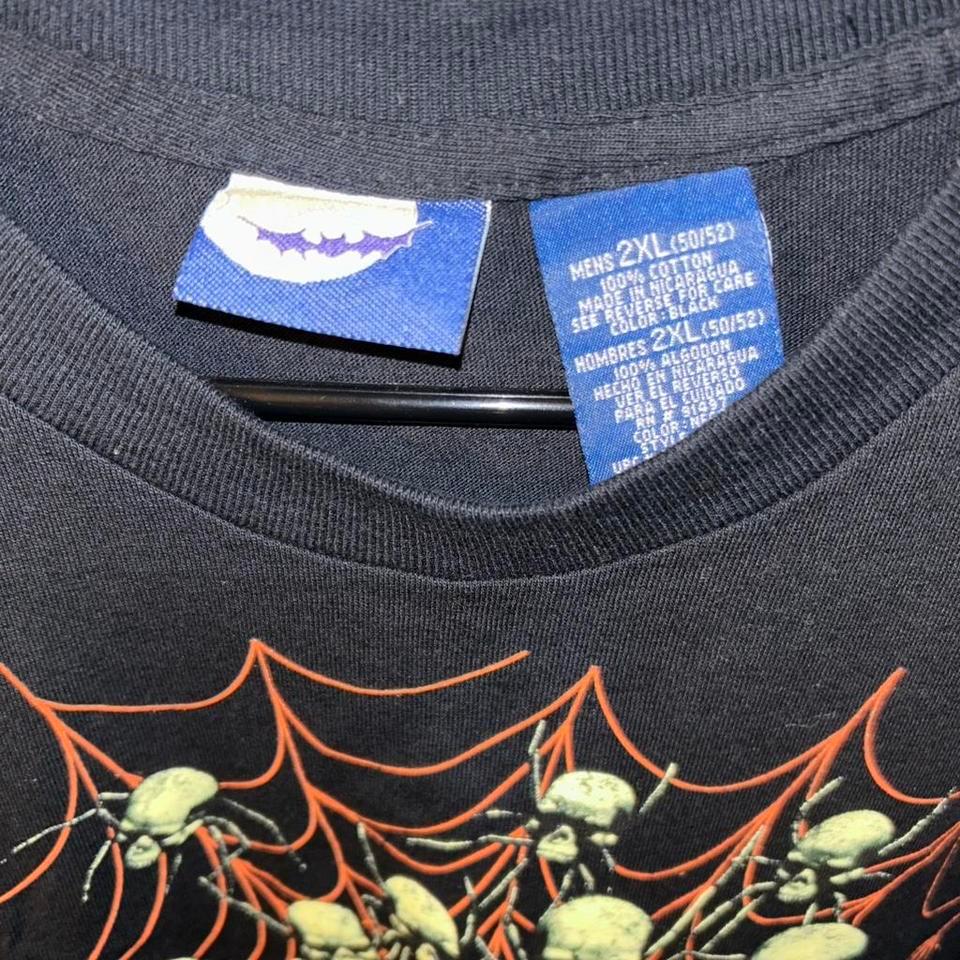 Vintage Greensource Skull Spiderweb T 07fc 5