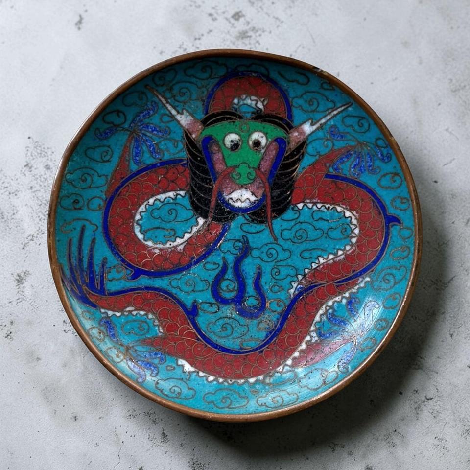 Antique 19th Century Chinese Cloisonne 44cb