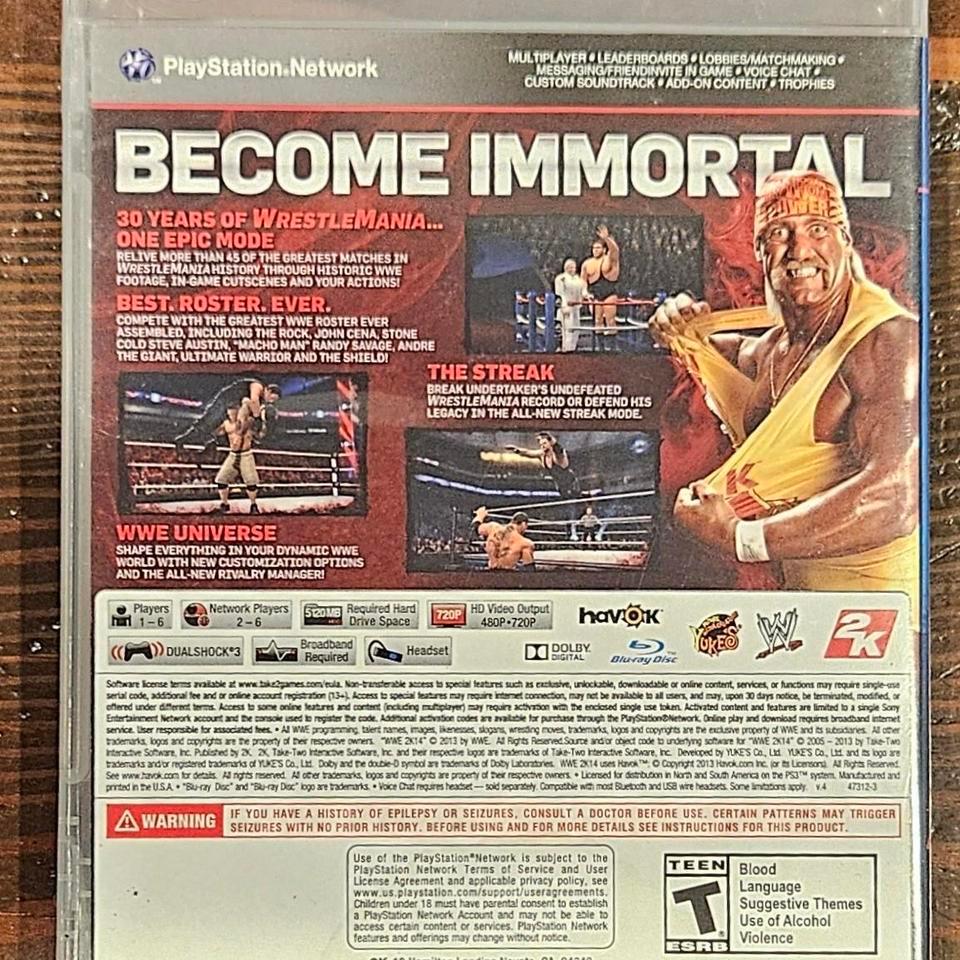 Wwe 2k14 Ps3 Game Wrestling 1ab7 3