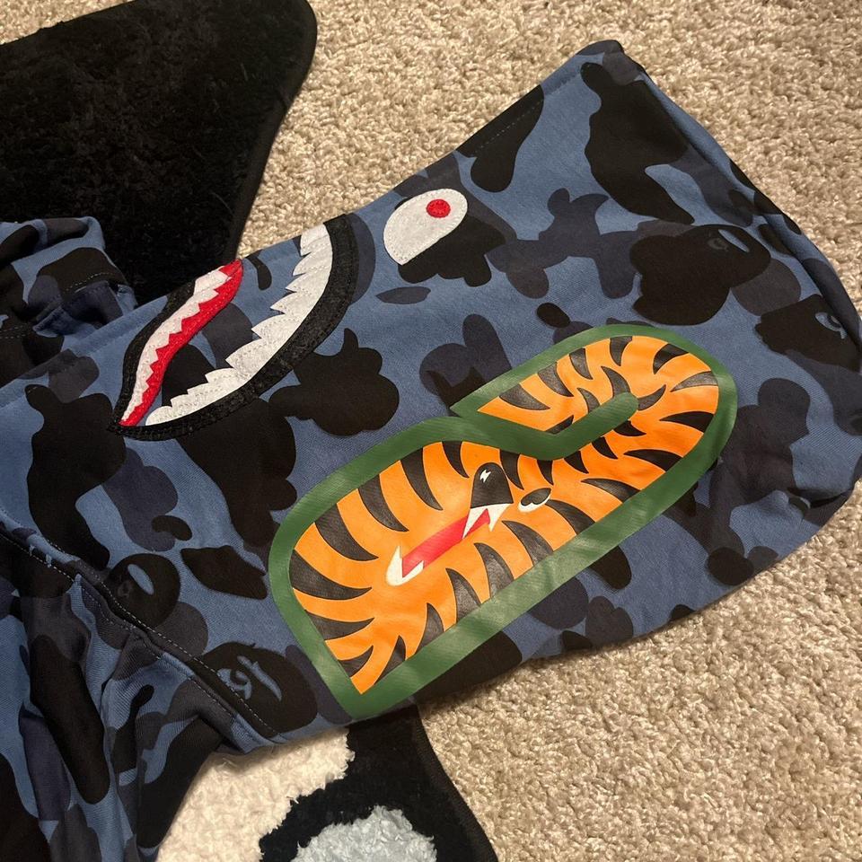 Blue Bape Wgm Shark Zip 6532 5