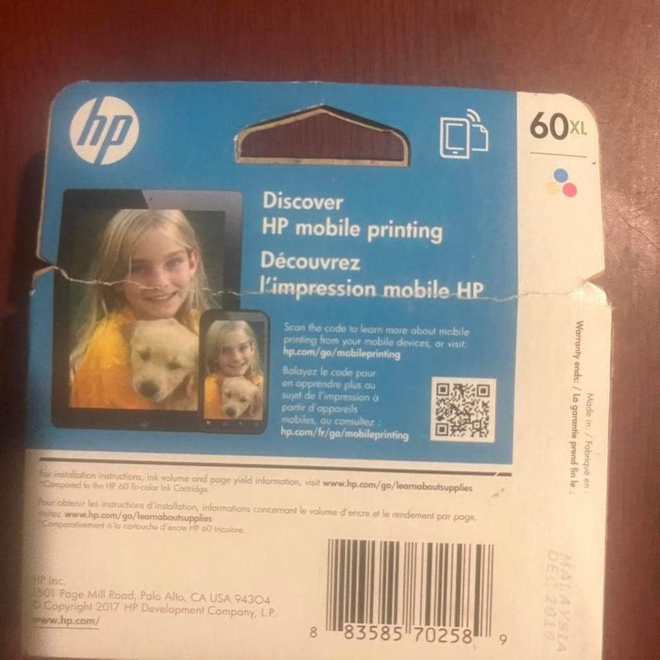 Hp 60xl Tri Colour Ink Cartridge 193d 3
