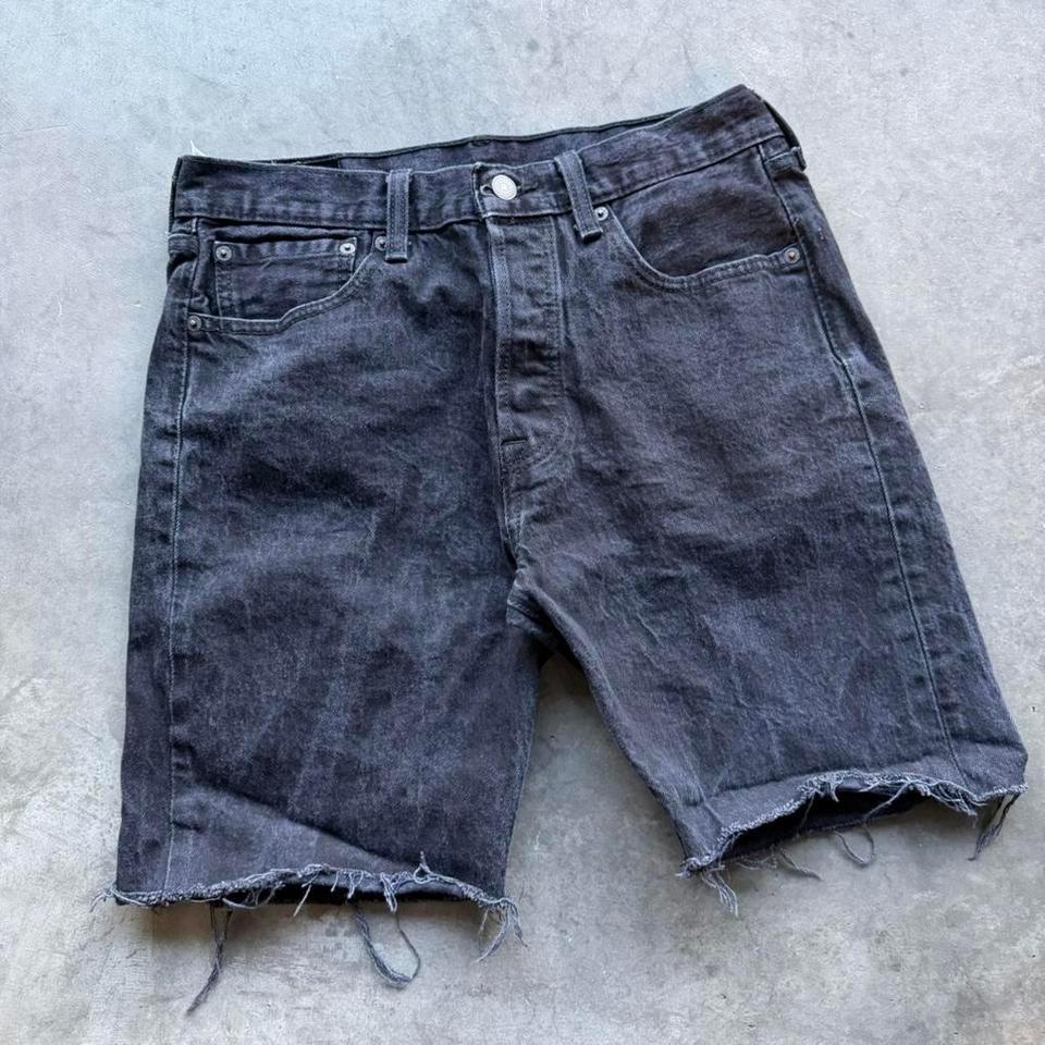 Levis 501 Black Denim Shorts 08bd 2