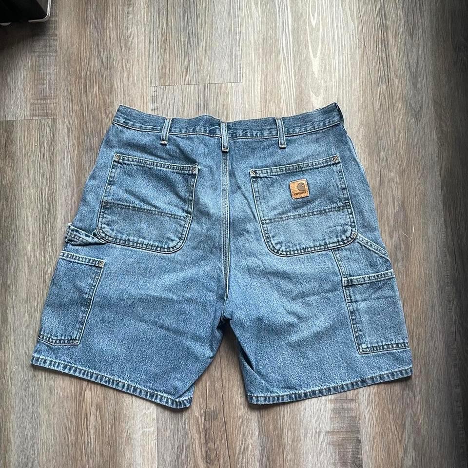 Carhartt Blue Denim Carpenter Shorts 1c6d