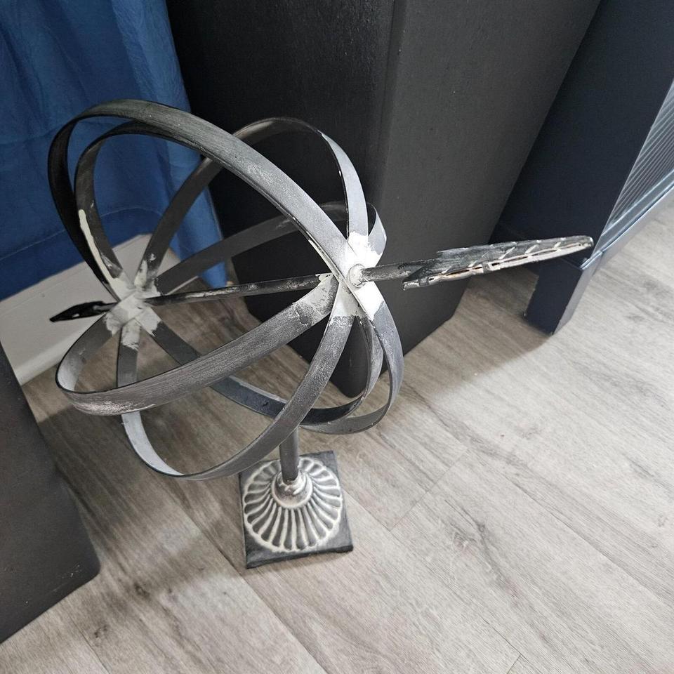 Large Metal Armillary Sphere Globe A2ed