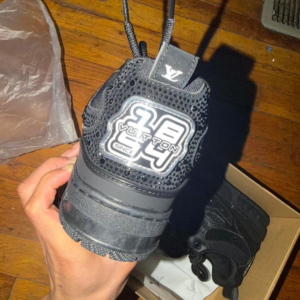 Black Rhinestone Lv Skates Size 77a3 3