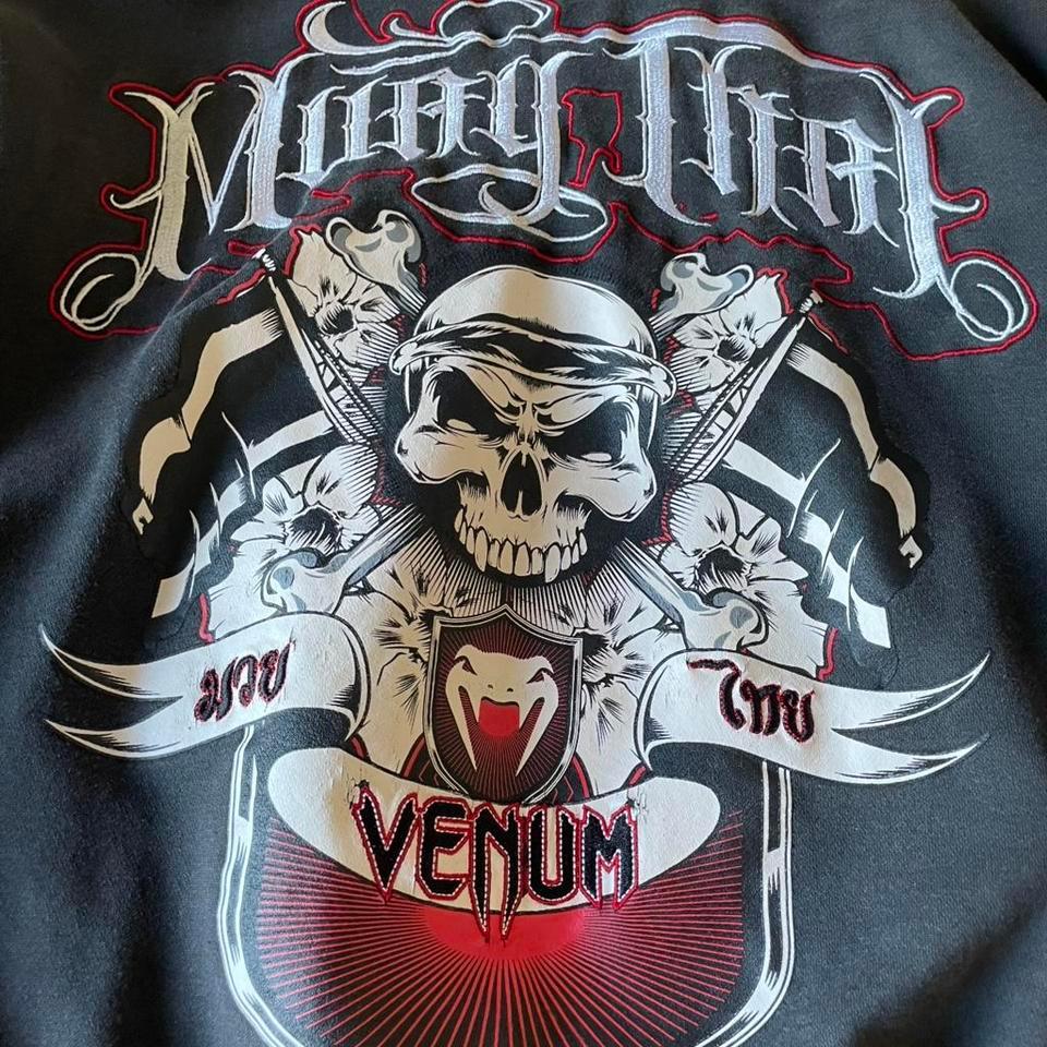 Grey And Red Venum Hoodie 5c5b 2