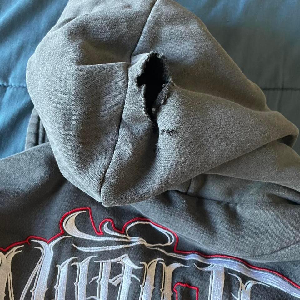 Grey And Red Venum Hoodie 5c5b 7