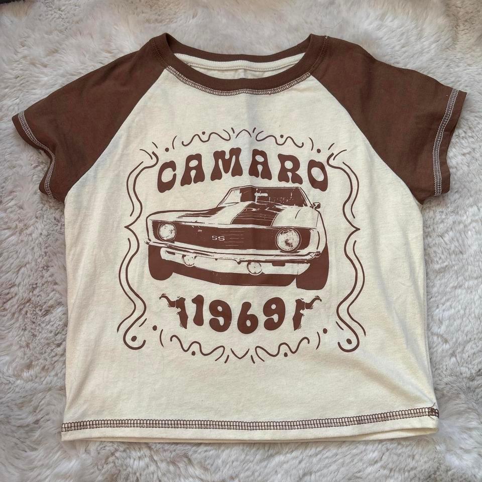 Brown Cream Vintage Camaro A899