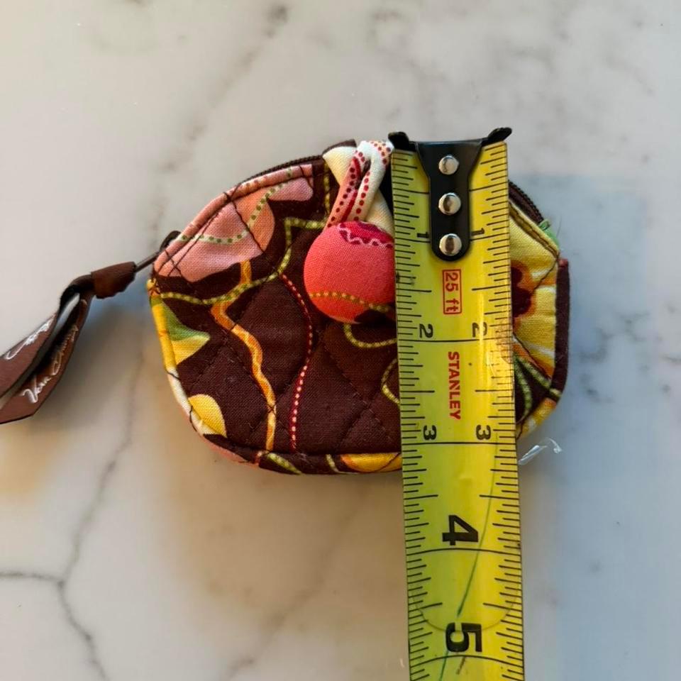 Vera Bradley Brown Floral Coin 0e88 6
