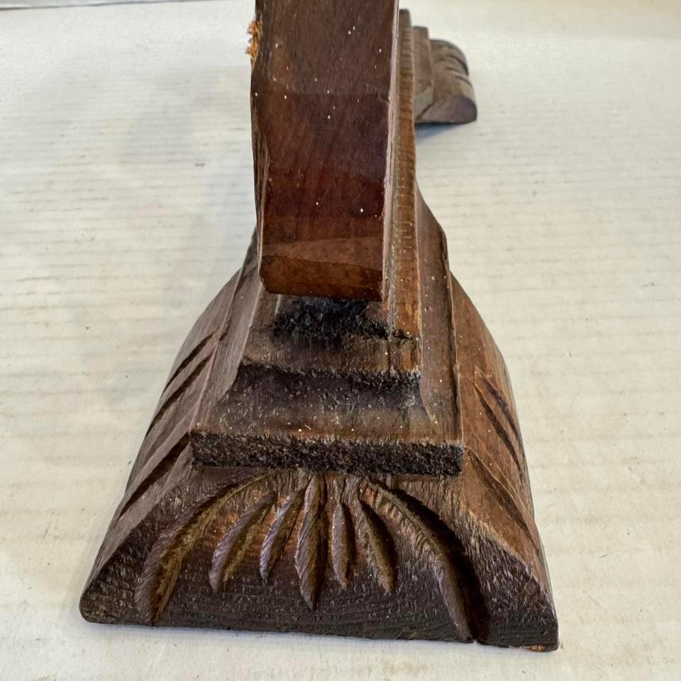 Vintage Antique Carved Wood Vanity 3