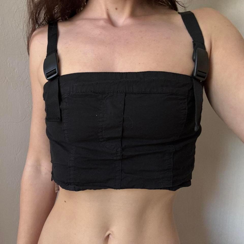Zara Black Top With Buckle 3